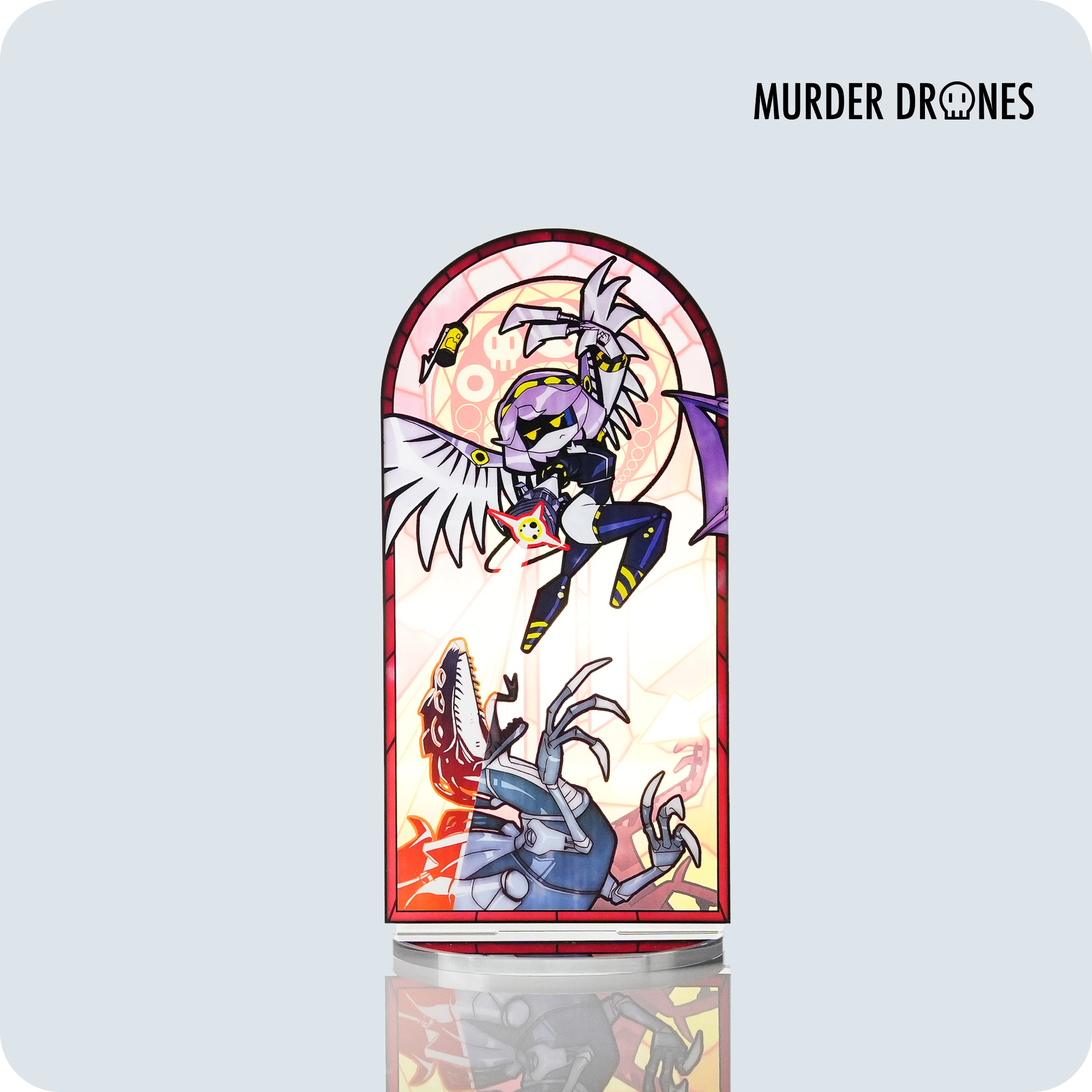 Angel of Death Acrylic Stand – Collectible Battle Art Panel by Matt Gaglione