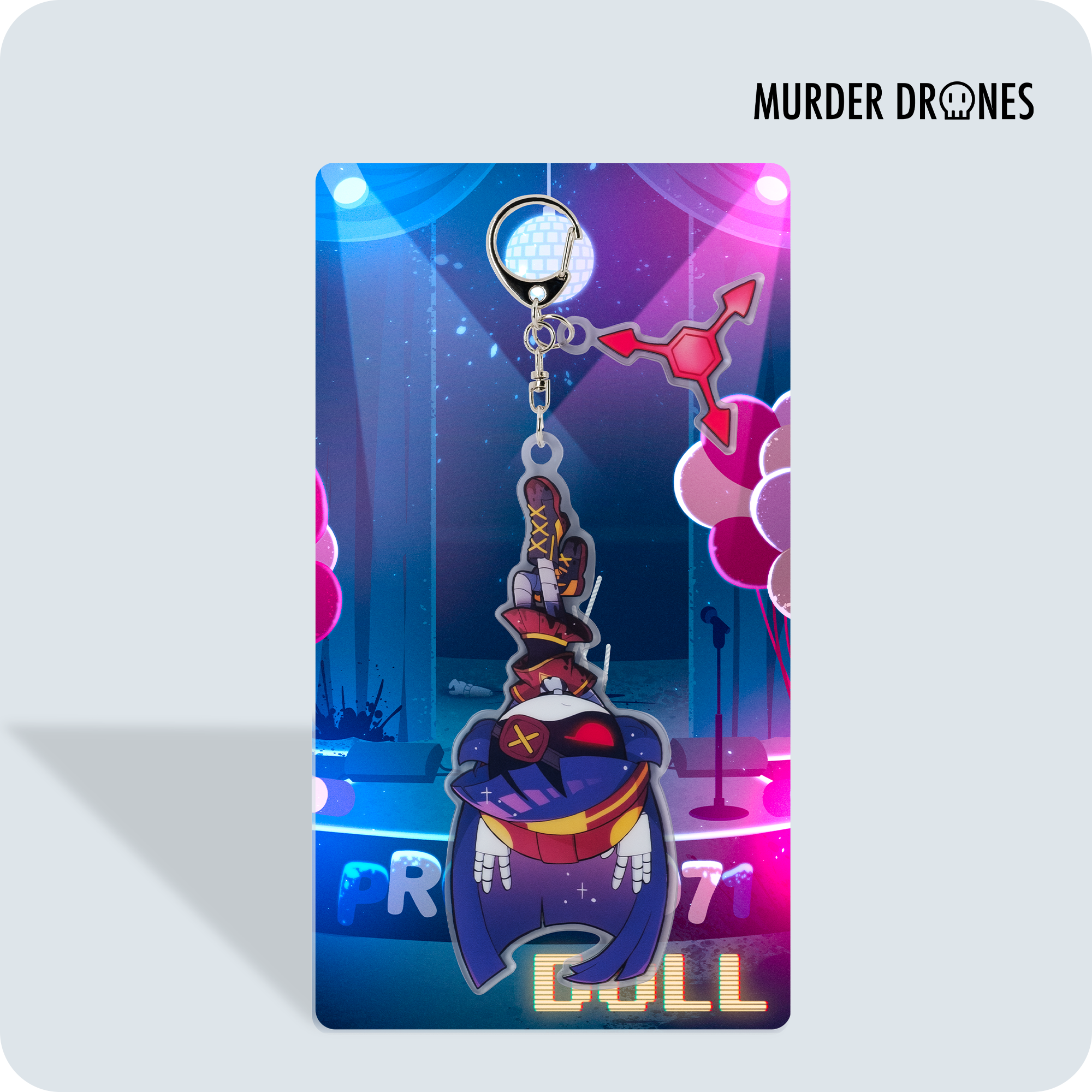 Cute Doll Acrylic Keychain with Hang Tail Design