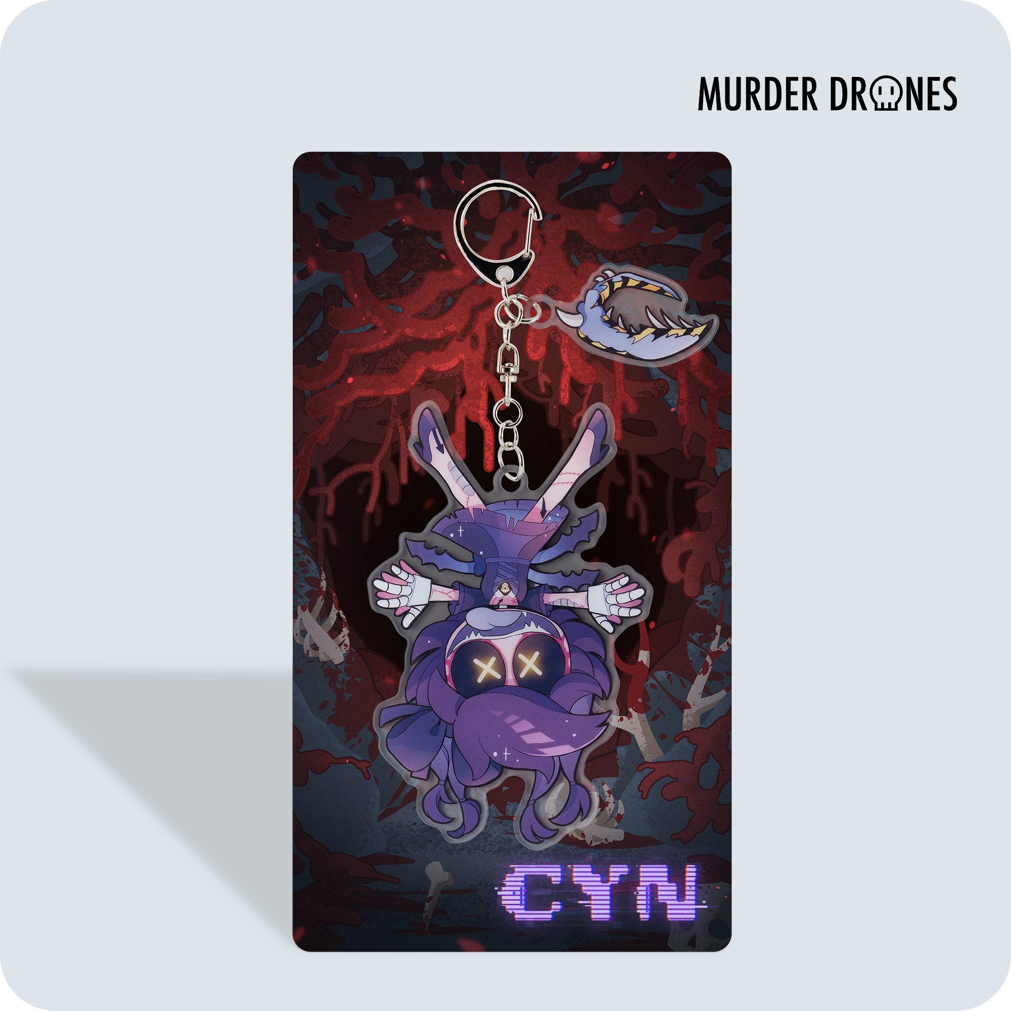Cyn Hang Tail Keychain - Cute Acrylic Keyring for Bags & Keys