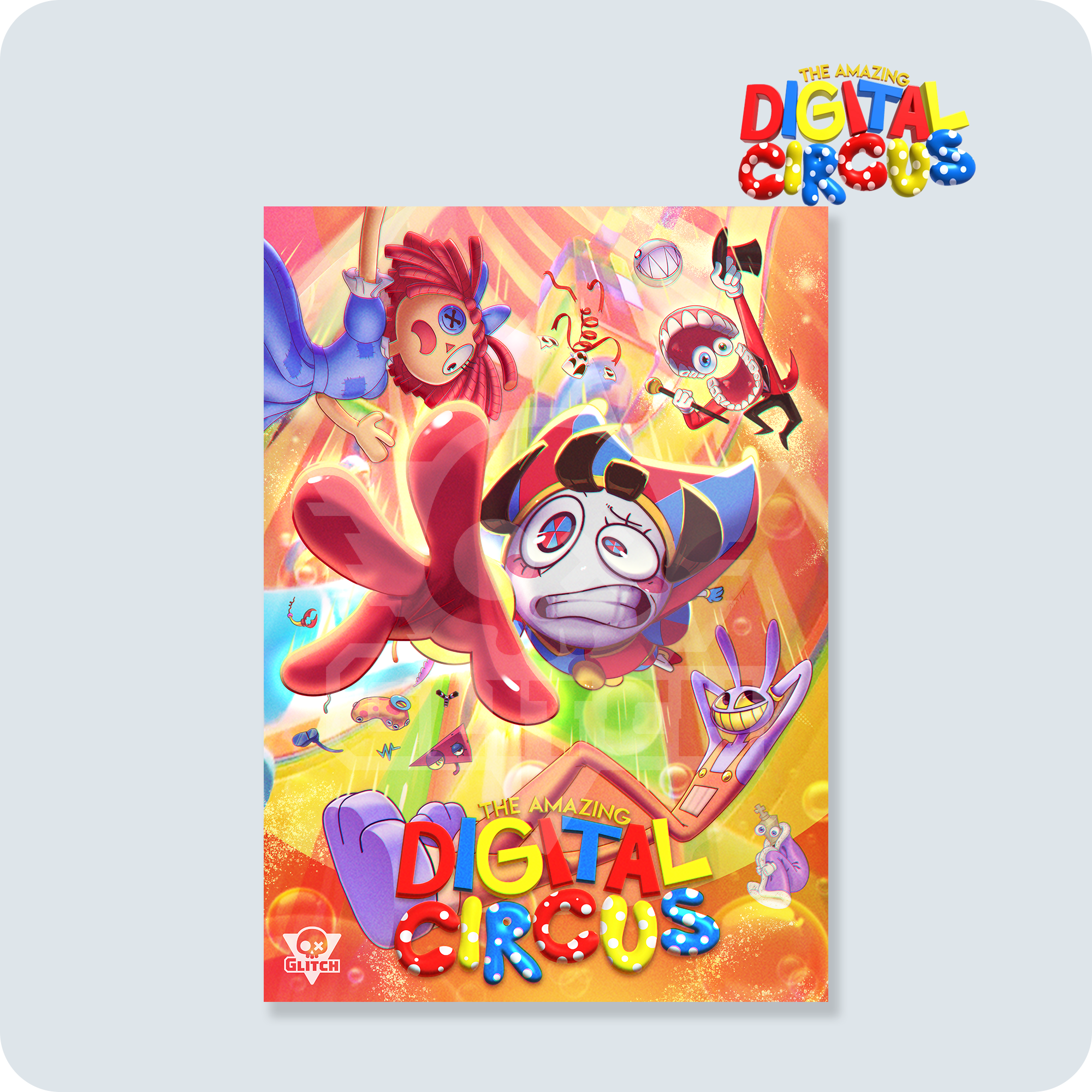The Amazing Digital Circus Poster – A2 Size (16.5×23.4 in) – 250gsm Art Print