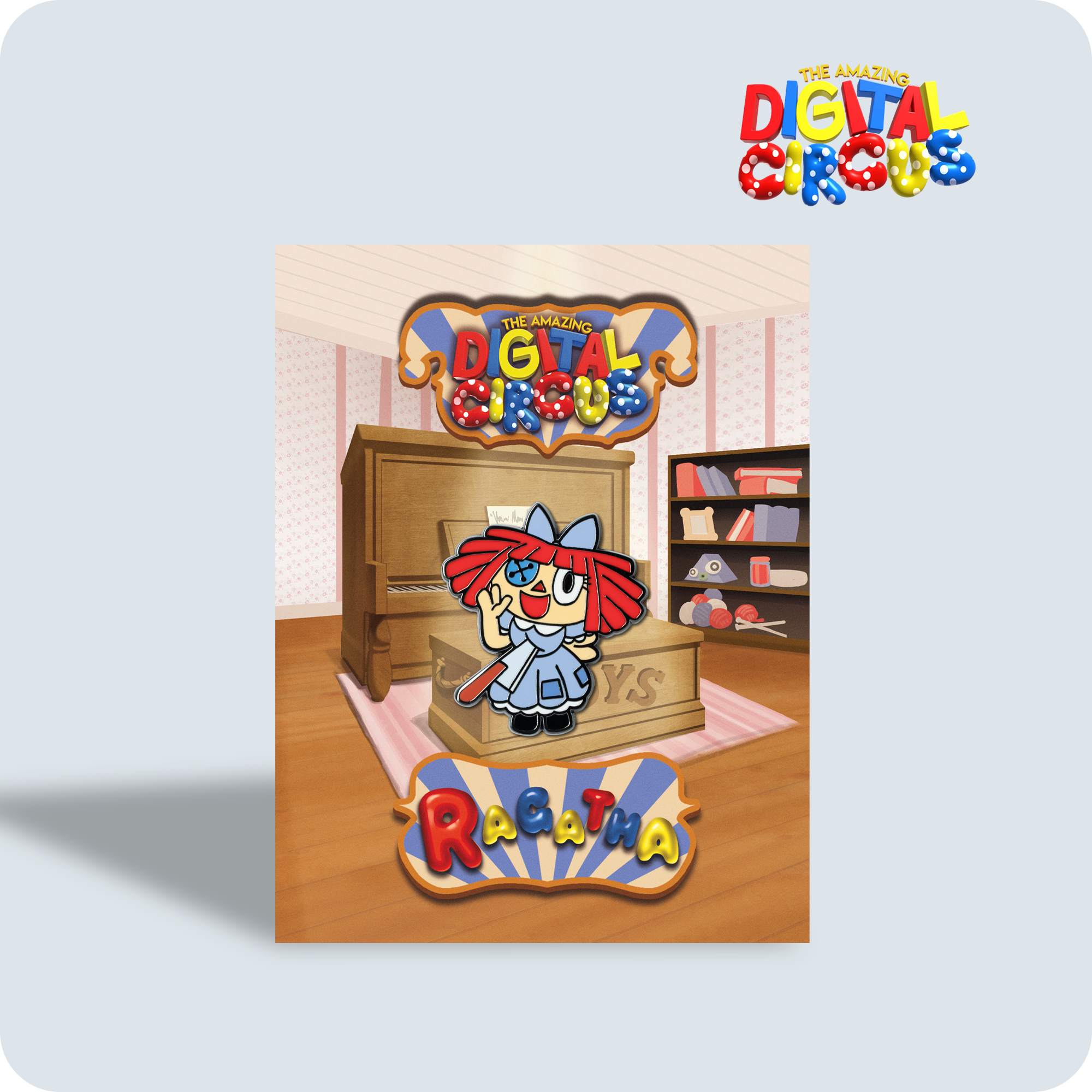 Ragatha Enamel Pin - 1.5" Collectible Knife Design by Zeurel