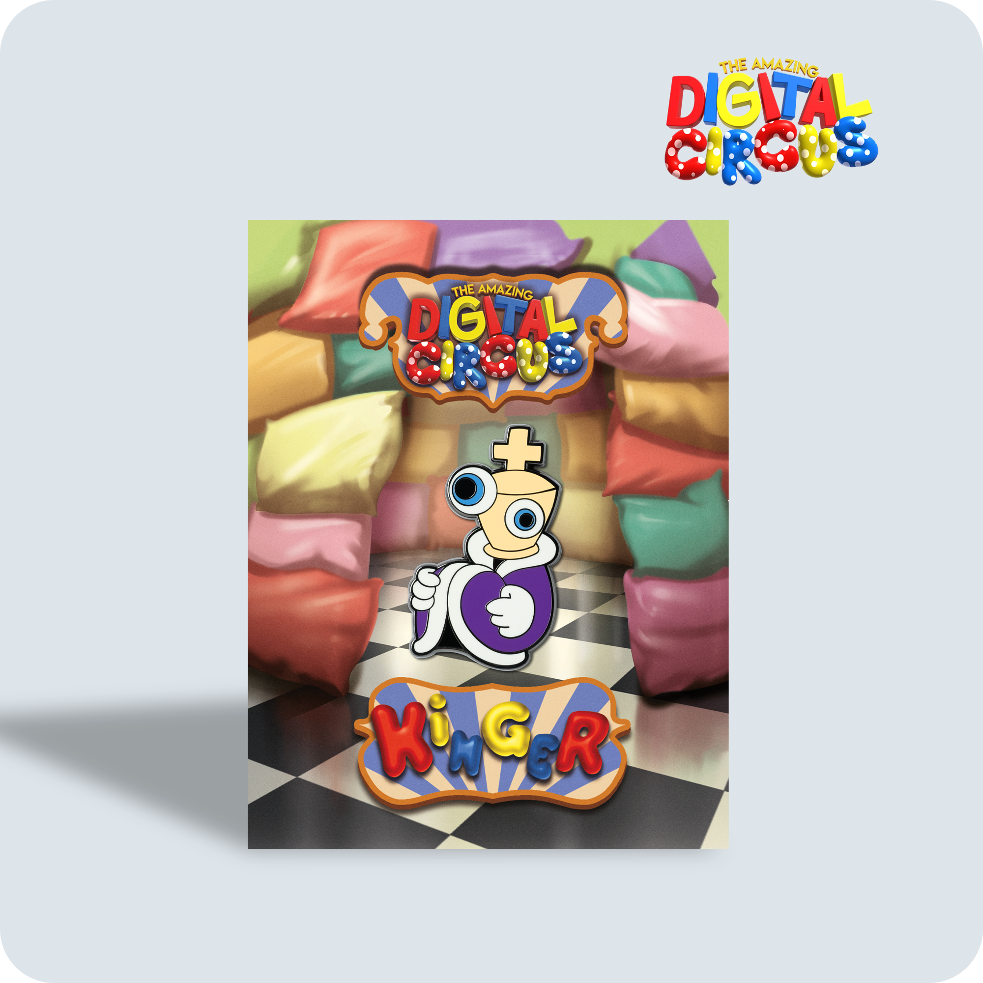 Kinger Baby Game Show Enamel Pin - 1.75" Aluminum Alloy Lapel Pin