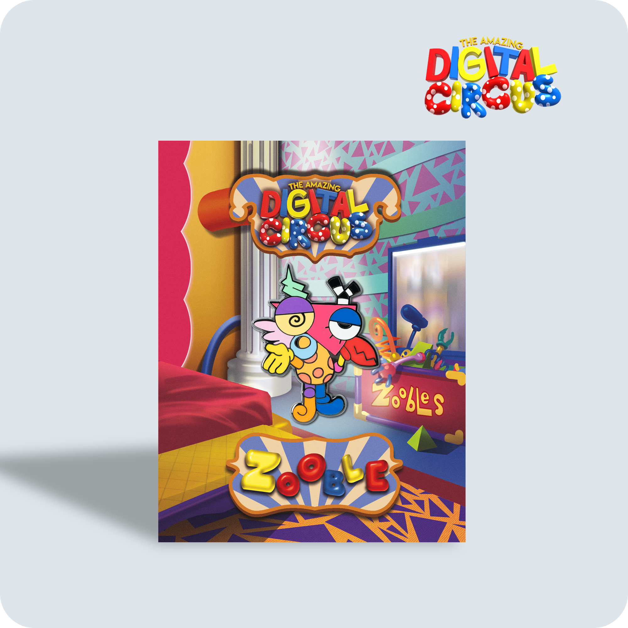 Zooble Enamel Pin - 1.75" Aluminum Alloy Badge by Zeurel